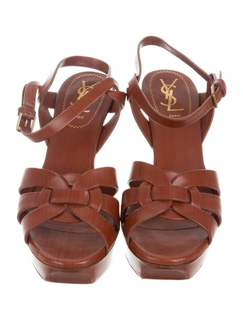 sandalia tribute ysl|YSL tribute platform sandals.